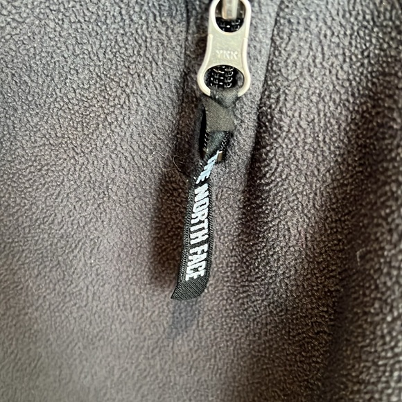 Men’s large quarter zip north face fleece pull over charcoal, gray and black - Picture 3 of 6